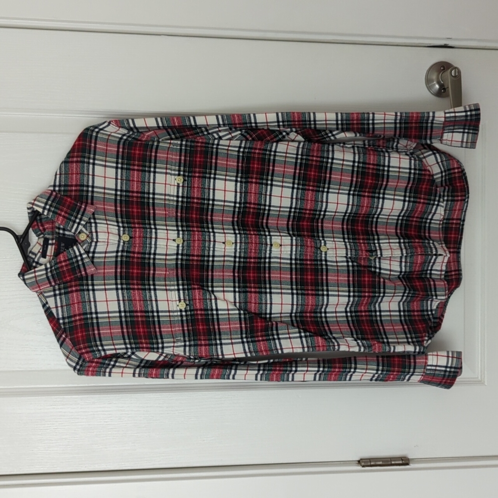 J. Crew Plaid Flannel Long Sleeve Shirt